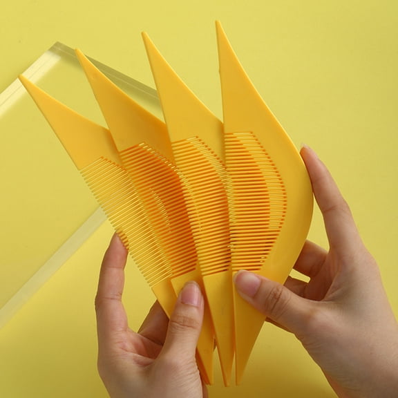 LABSERRON Hair Side Combs 10Pcs For Women Styling Comb Shaped Simple Design Plastic 7.9x1.8x0.4in