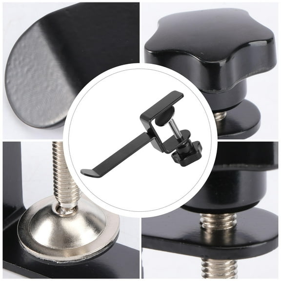 LABSERRON Headphones Storage Rack 1Set Black Aluminum Alloy Hook Style for General Users in Various Occasions