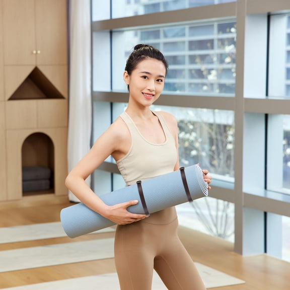 LABSERRON Heavy Duty Pu Yoga Mat Strap 1Pcs for Yoga Enthusiasts and Durable Binding