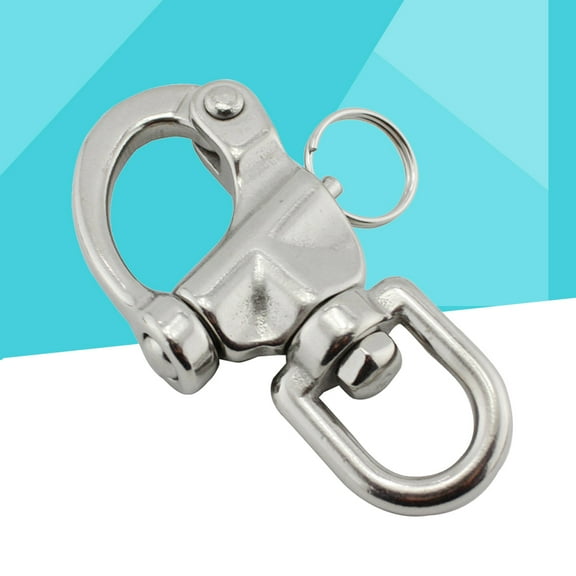 LABSERRON High Strength D Ring Swivel Snap Shackle 1Pcs for Marine and Architectural Use