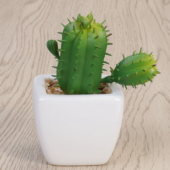 LABSERRON Indoor Artificial Plants 1Pack Multi Color 6X6X8in PVC Cube Shape Modern Style for Flower Pot Decor