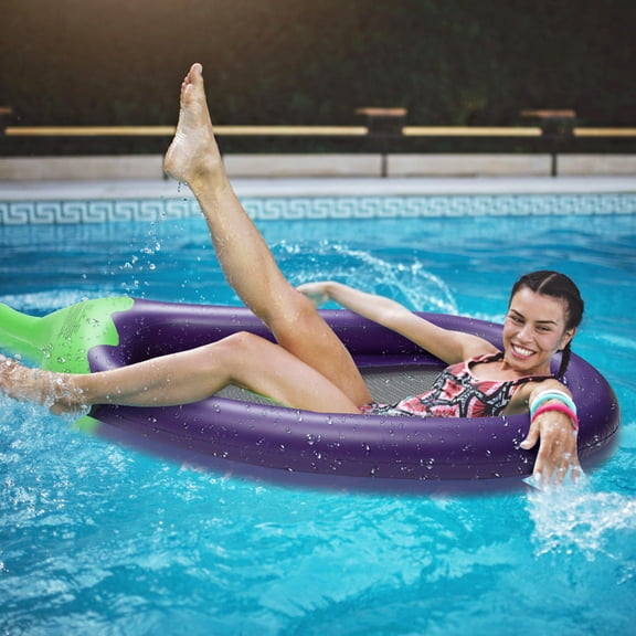 LABSERRON Inflatable Floating Sofa Giant Inflatable Lounger Air Sofa Pool Float Leisure Mesh Detail