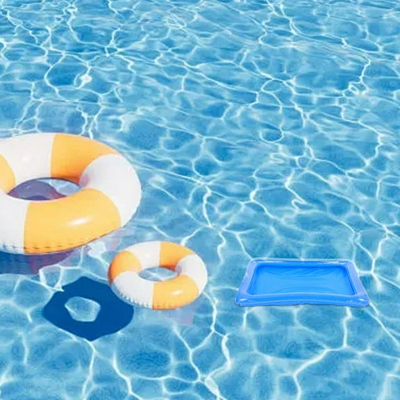 LABSERRON Inflatable Serving Tray 18.8x16.5 PVC Floating Storage for Pool Party 1Set