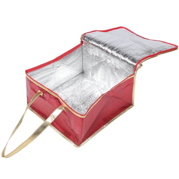 LABSERRON Thermal Insulation Bag in Red Non-Woven Fabric for Travel and Camping