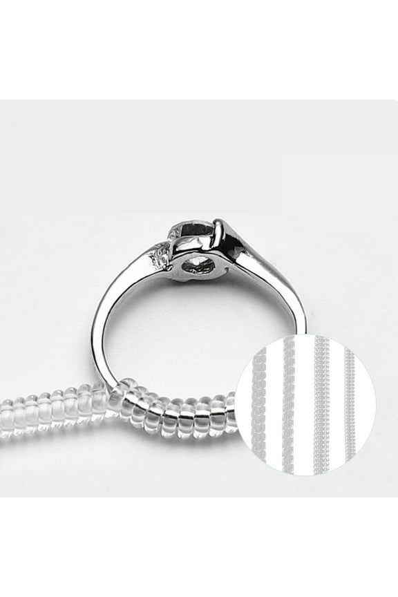 Invisible Ring Size Adjuster Made of Plastic for Comfortable Wear Transparent Design 12 Pcs