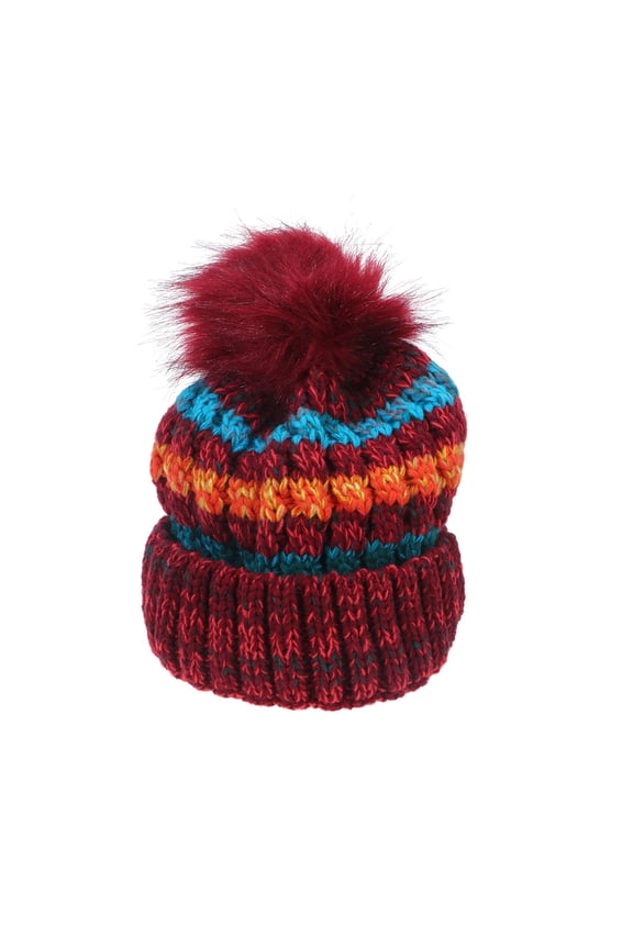 Knitted Hat Crochet Beanie Wool Yarn Warm Stretchable for Women Christmas