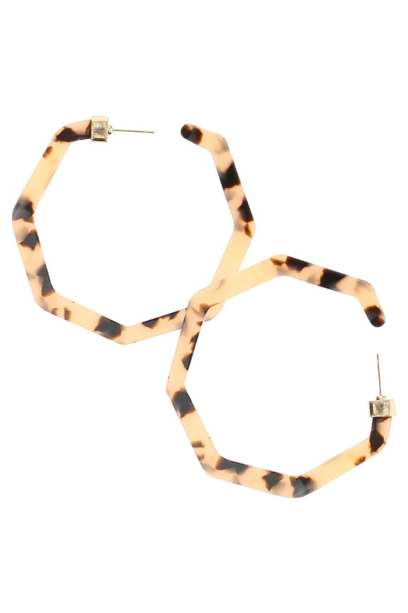 Leopard Earrings for Women 1 Pair Tortoise Shell Round Dangle Earrings Daily Wearing