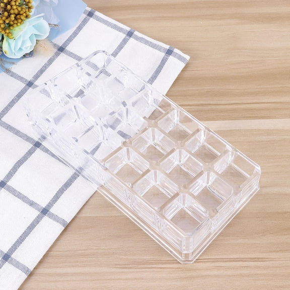 LABSERRON Lipstick Display Stand 1Pcs Clear Acrylic Trapezoid Shape Cosmetics Organizer for Home Use