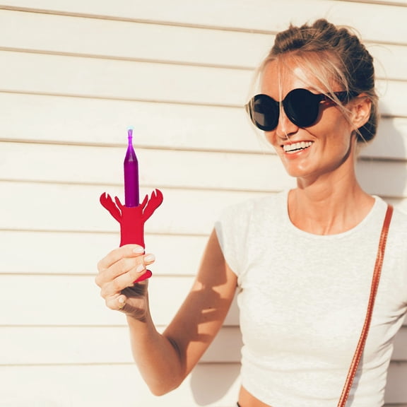 LABSERRON Lobster Design Ice Pops Holder Bags Freeze Pop Insulator Sleeves Safe 2 Pieces