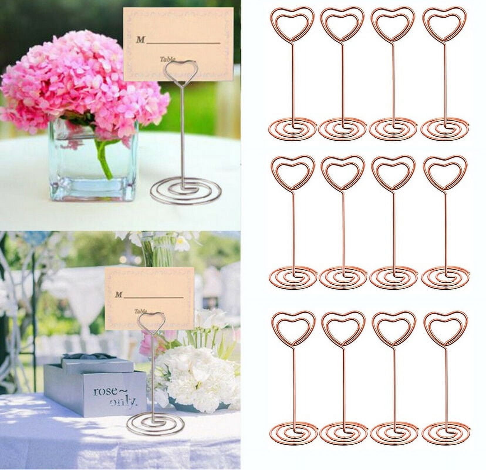 LABSERRON Metal Table Place Card Holders for Weddings and Receptions ...