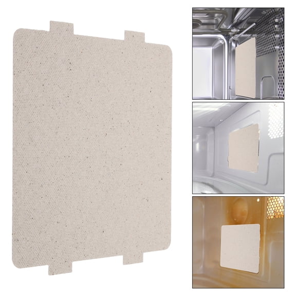 LABSERRON Microwave Mica Sheet 6Pcs Mica Plates Sheets Silver Rectangular 11.80X3.94X0.04In For Home Users