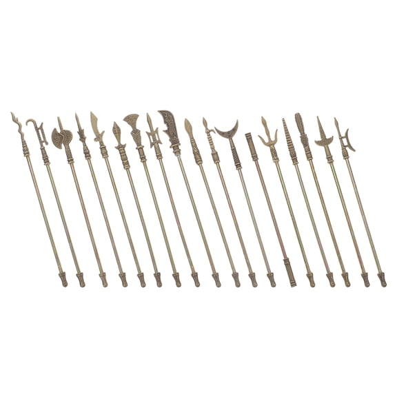 LABSERRON Mini Metal Arms Adornment 18Pcs Zinc Alloy Collectibles For Kids Enthusiasts Learning Tool Home Decoration