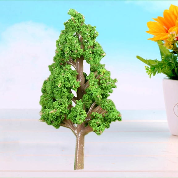 LABSERRON Miniature Trees 1Set Plastic Tree Model Railway Accessories for Diorama and Landscape Enhancement