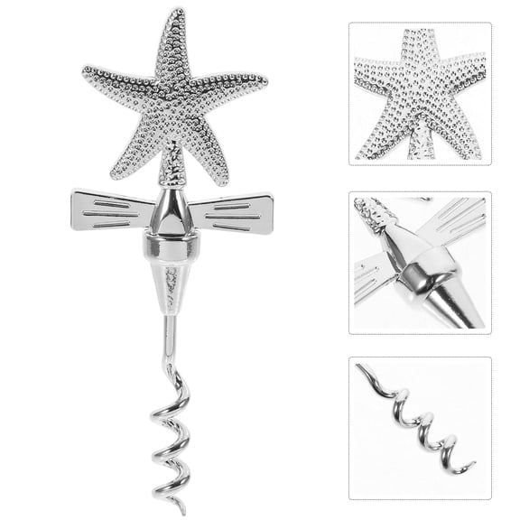 LABSERRON Multi-Function Bottle Opener Silver Wear Resistance Elegant Appearance for Adults 1Pack
