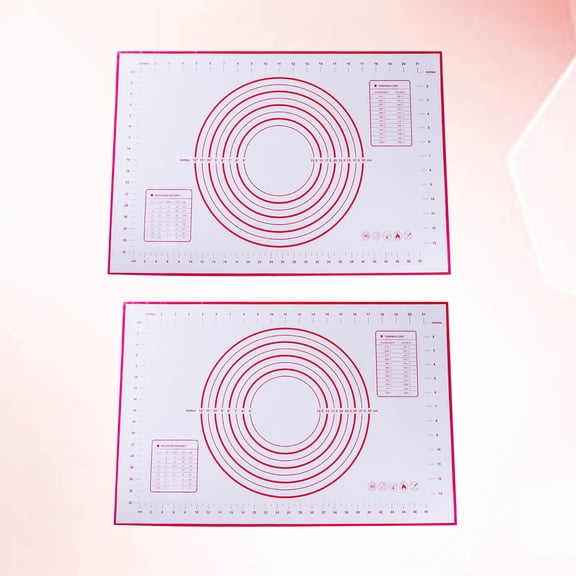 LABSERRON Non-Stick Baking Mat Sheet 2Pcs Certified Silicone for Baking Pastries and Pie Crusts