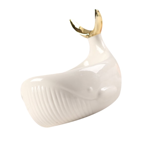 LABSERRON Nordic Ceramic Whale Soap Box for Bathroom Use with Drainage 1PC Green Stylish Design