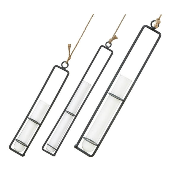 LABSERRON Pcs Wall Hanging Pothos Container Glass Tube Vase Wall Plant Holder Decor