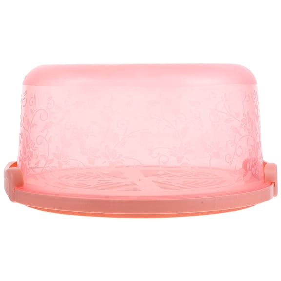 LABSERRON Pink Plastic Cake Box for Storage Portable and Easy to Carry 1 Pc