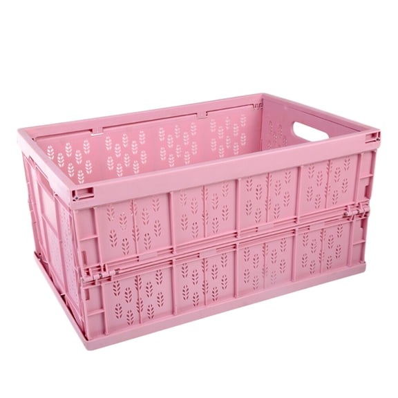 LABSERRON Pink Plastic Kitchen Organizer with Interlocking Design for Storage Suitable for Home Kitchen and Room Organizing 7.87"x7.87"x6.69"