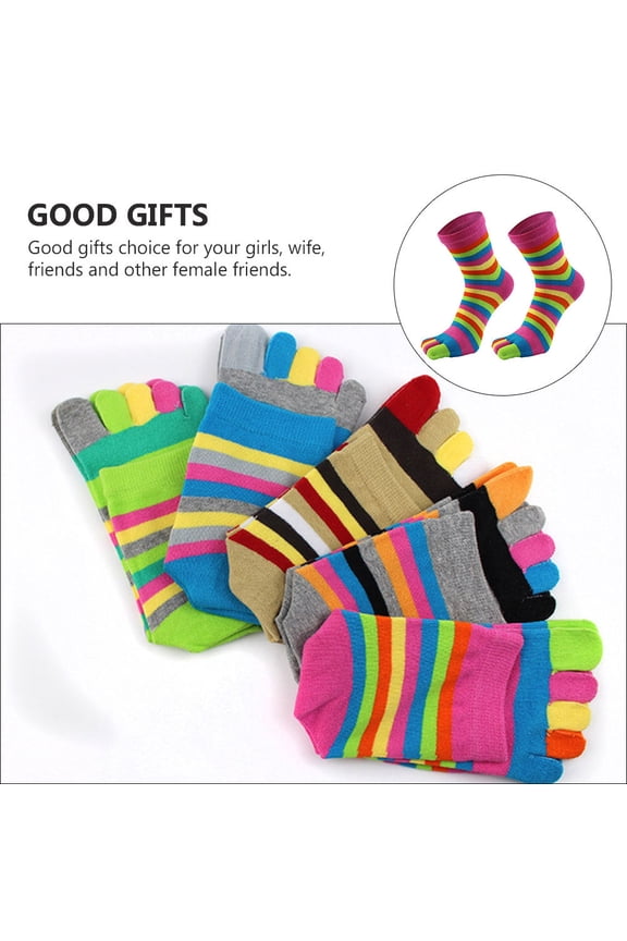 Pink Toe Socks Made of Comfortable Cotton Ideal for Daily Wear and Keeping Warm 1 Pair