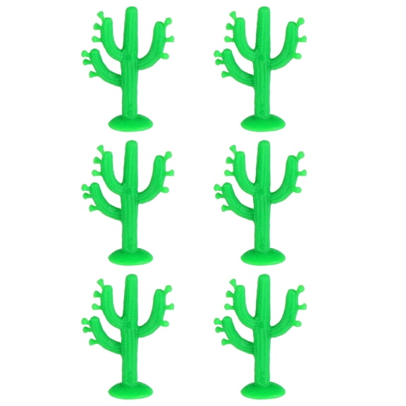 LABSERRON Plastic Mini Succulents for Doll Accessories 100 Pieces 5CM Green