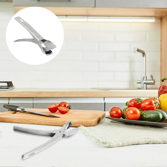 LABSERRON Plate Gripper Clips 1Pack Dish Clip Gripper Anti-Scald Black Stainless Steel Silicone