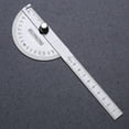 thumbnail image 1 of LABSERRON Protractor With Swing Arm 2Pcs 180 Degree Stainless Steel Measuring Tool 100Mm Silver, 1 of 8