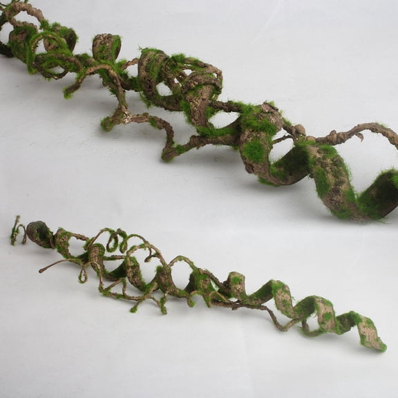 LABSERRON Rattan Climbing Jungle Vine 65x3x3cm for Reptile Tank Vines 1Pack