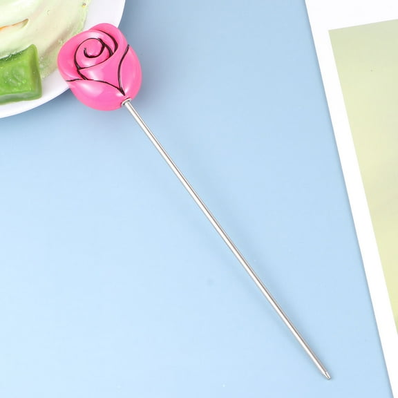 LABSERRON Rosy Stainless Steel Cake Tester Baking Tool with AntiSlip Grip for Easy Use 2pcs