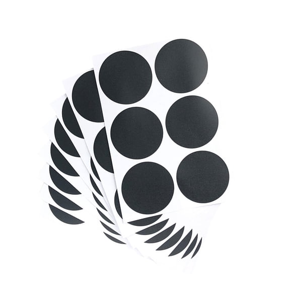 LABSERRON Round Frosted Spice Jar Labels 20Set for Kitchen Jars with Blackboard Design 5x5x0.1in