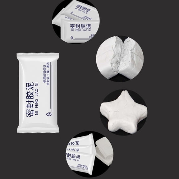 LABSERRON Sealing Mud Waterproof Sealant Clay 1 Set Flexible Shape for Wall Hole Repair and Pipe Sealing 14 x 6 x 2 Cm