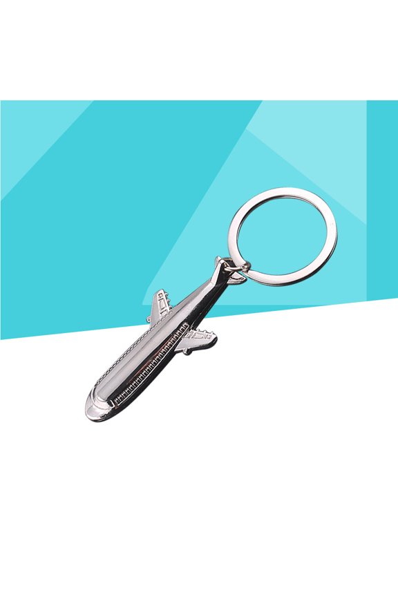 Metal Plane Keychain with Airplane Pendant for Stylish Key Or Bag Accessory