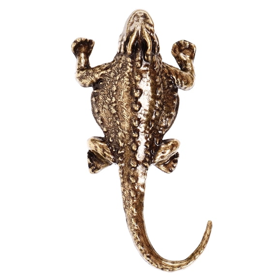 LABSERRON Tabletop Mini Lizard Statue Golden Vintage Style Home Decoration 1Set