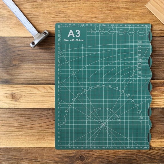 LABSERRON Thick Green Craft Table Protector Cutting Mat with Folding Design for Arts and Sewing
