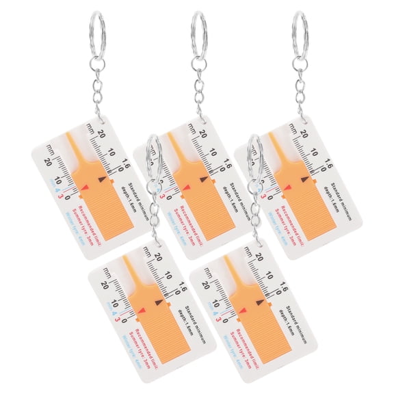 LABSERRON Tire Tread Depth Gauge 5Pcs with Caliper Function for Car Enthusiasts and Tire Maintenance