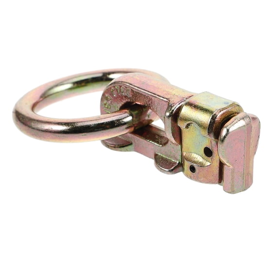 LABSERRON Track Mount Vertical Tie Down 1Set Golden Iron For Trailer Tie Down Rails And