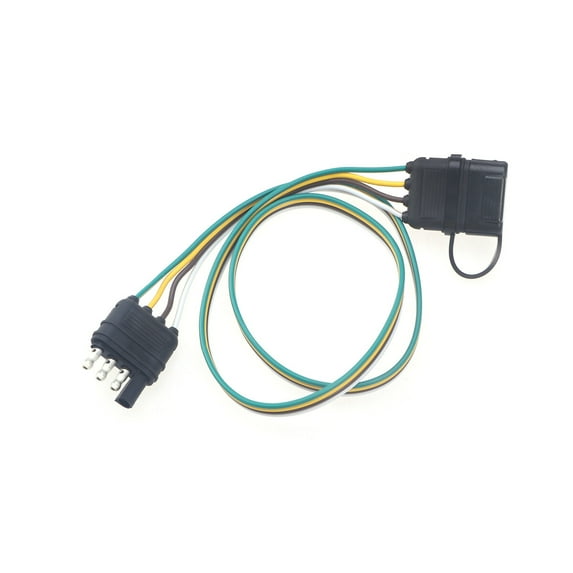 LABSERRON Trailer Hitch Connector Flat Trailer Electrical Connector Loop Wire