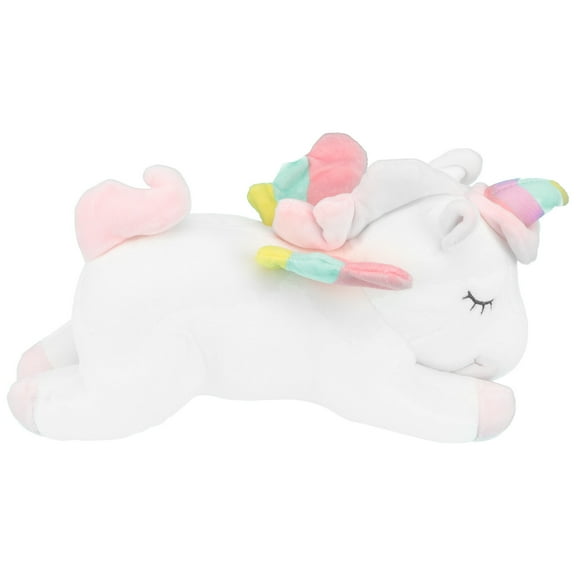 LABSERRON Unicorn Plush Toys for Girls 1Set Plush Toy Pillow Doll Rainbow Color White Comfortable Touch Feeling