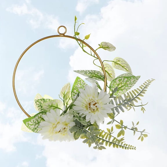 LABSERRON Vintage Wedding Floral Wreath Bridal Bouquet Plastic 1Pcs for Bride Wedding Ceremony