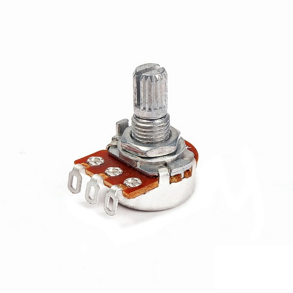 LABSERRON Volume and Tone Control 1Pack Guitar Potentiometers A250K with Chrome Metal Mini Short Knurled Split Shaft