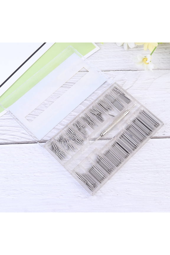 Watch Adjustment Kit 1 Set Silver for Fixing and Replacing Bands and Pins for Watchmakers