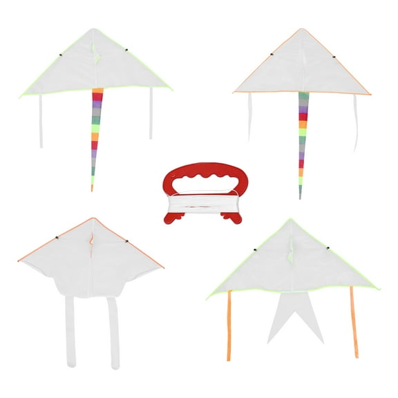 LABSERRON White Blank Kite with Polyester and Fiberglass Material for Kids to Paint and Fly Lightweight Perfect for Outdoor Activities