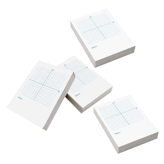 LABSERRON White Graph Paper Notepad for Math Exercises with Xy Coordinate and Versatile Writing Pages