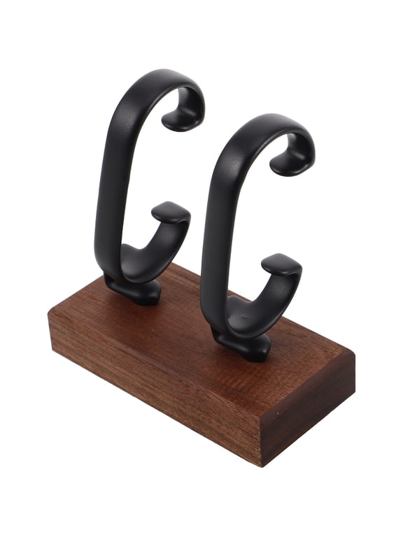 Necklace Stand Display Watch Display Stand Wood Black 1Pack