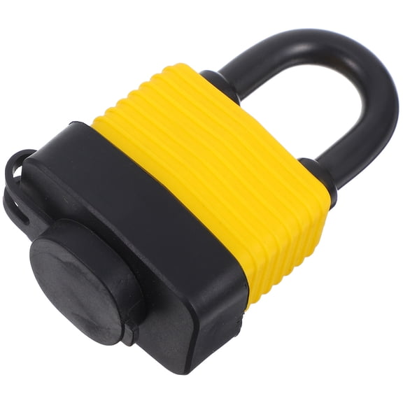 LABSERRON Yellow Waterproof Padlock Heavy Duty Outdoor Security with Key