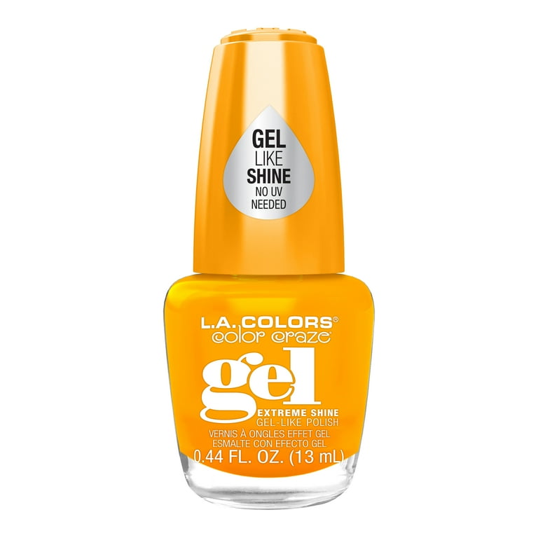 LA Colors Color Craze Gel Nail Polish #487 Citrus Bright Yellow