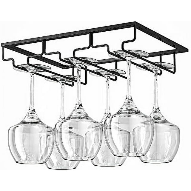LACAFA Stemware Glass Rack Wine Glass holder Under Kitchen Bar