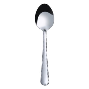 Mainstays Lace Stainless Steel Silver Adult Dinner Spoon, 4- Piece Set
