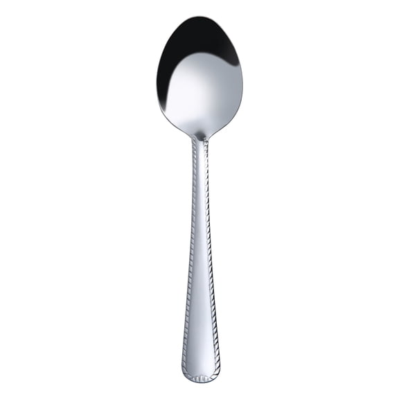 Mainstays Lace Stainless Steel Silver Adult Dinner Spoon, 4- Piece Set