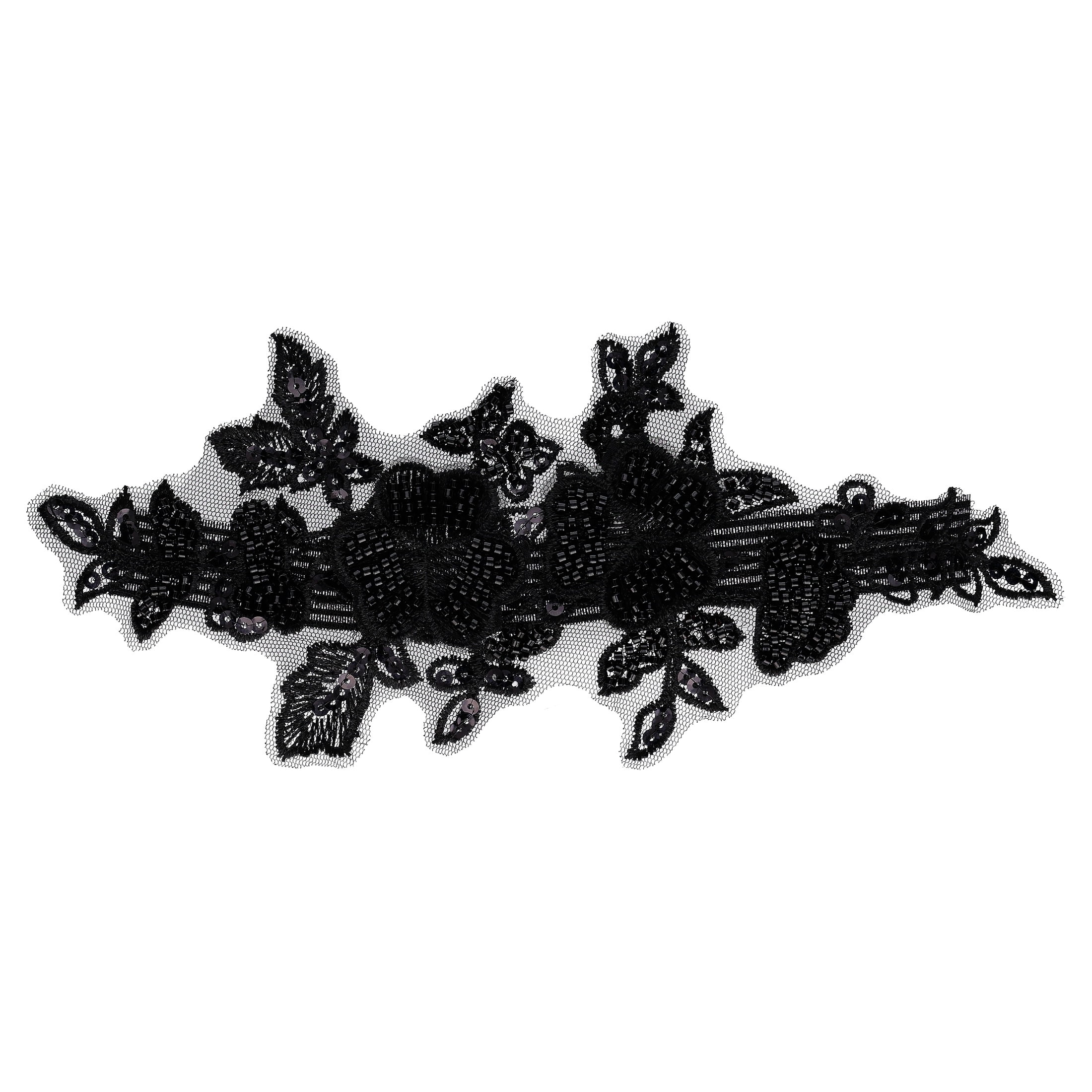 Lace Hairpiece Costume Accessory for Adults, Black, Halloween by Way To Celebrate